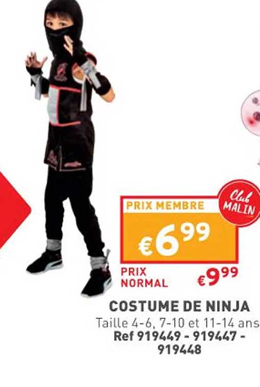 costume de ninja