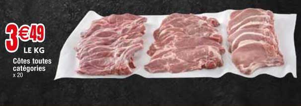 côtes toutes catégories