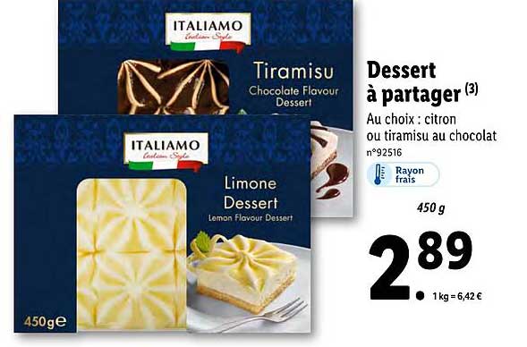 dessert à partager italiamo