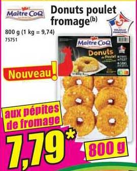donuts poulet fromage maître coq