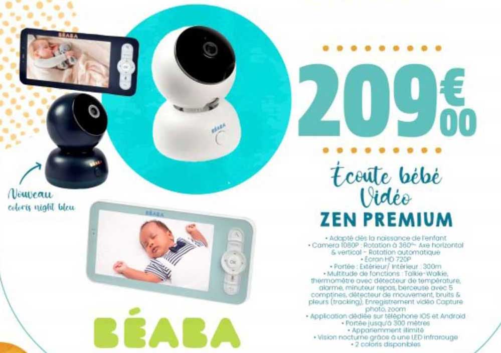 écoute bébé vidéo zen premium