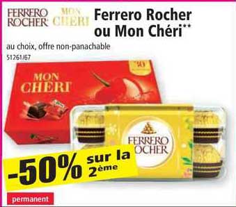 ferrero rocher ou mon chéri