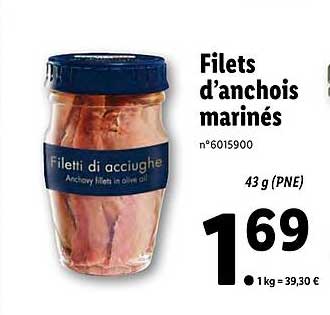 filets d'anchois marines
