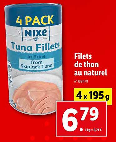 Filets De Thon Au Naturel