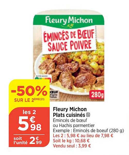 fleury michon plats cuisinés