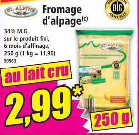 fromage d'alpage st. alpine