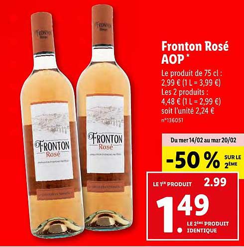Fronton Rosé Aop