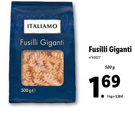 fusilli giganti italiamo