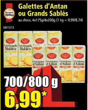 galettes d'antan ou grands sablés