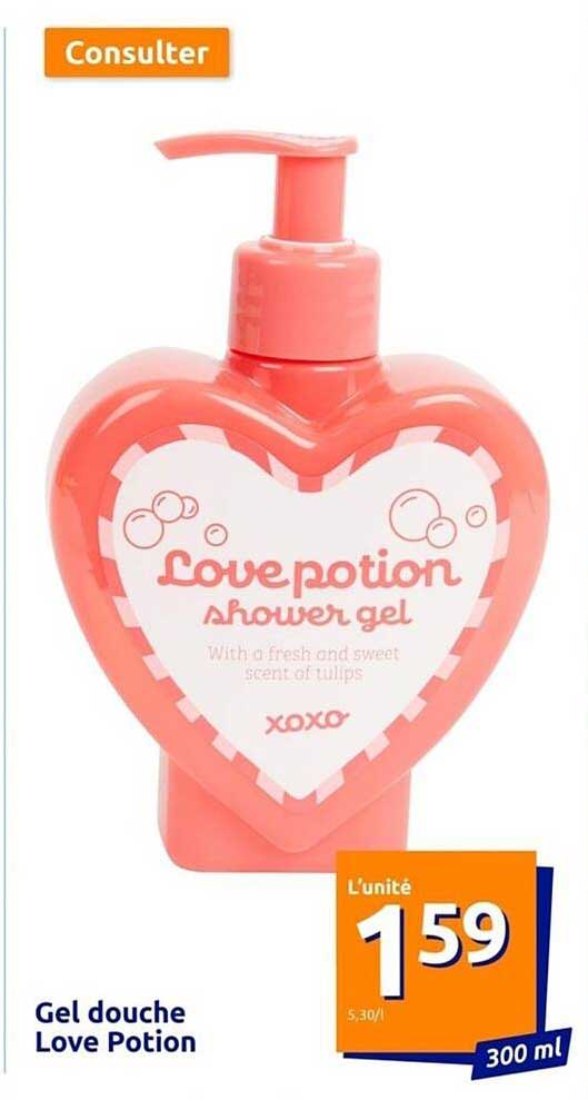gel douche love potion