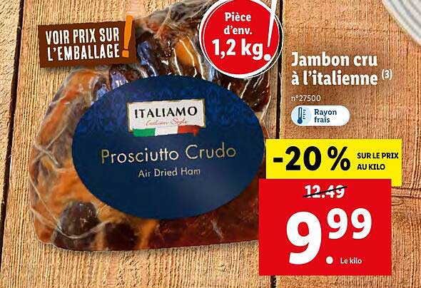 jambon cru a l'italienne