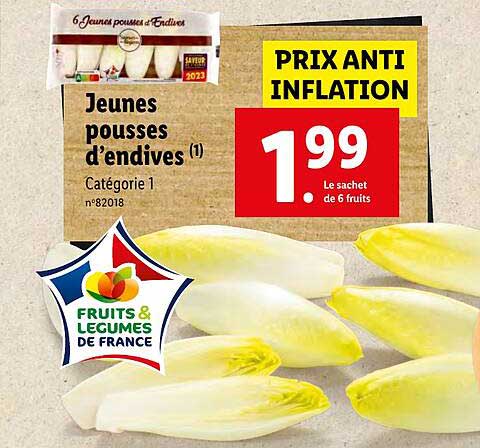 jeunes pousses d'endives