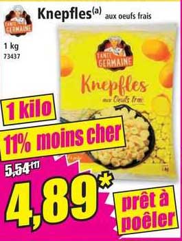 knepfles aux œufs frais tante germaine