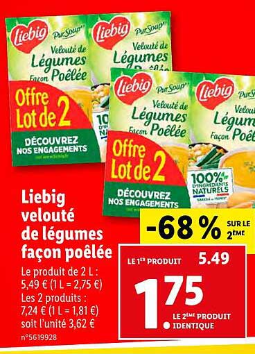 liebig velouté de légumes façon poêlée