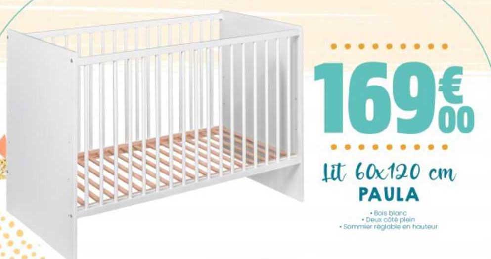 Lit 60 X 120 Cm Paula