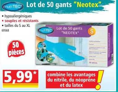Lot De 50 Gants "neotex"
