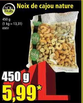 noix de cajou nature holy fruits