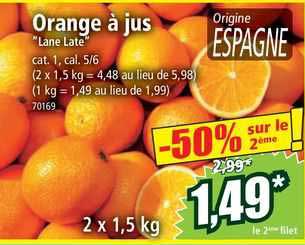 Orange à Jus "lane Late"