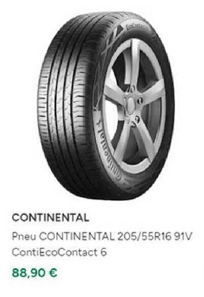 pneu contiental 205/55r16 91v continental