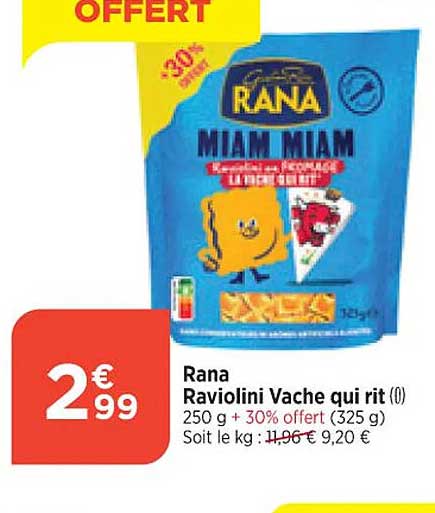 rana raviolini vache qui rit