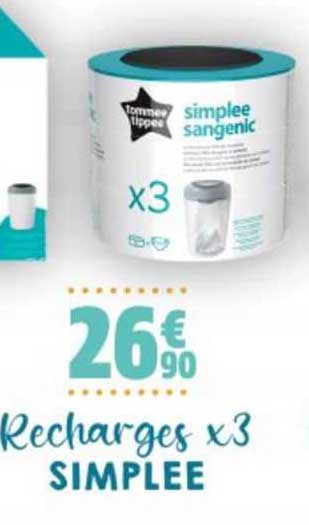 recharges x 3 simplee