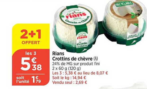 Rians Crottins De Chèvre
