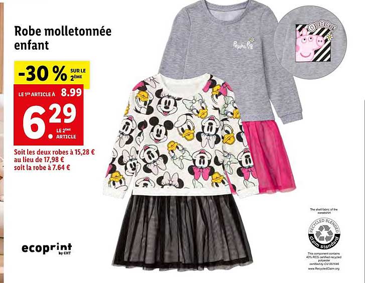 robe molletonnee enfant