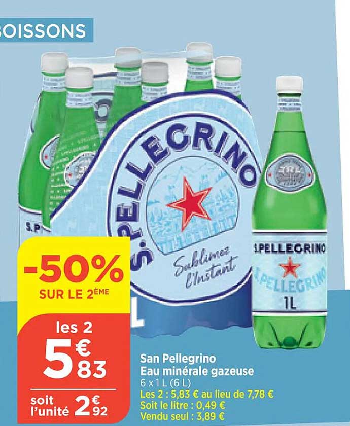 san pellegrino eau minérale gazeuse