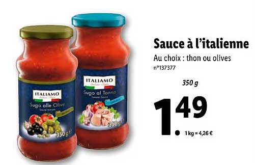 sauce à l'italienne