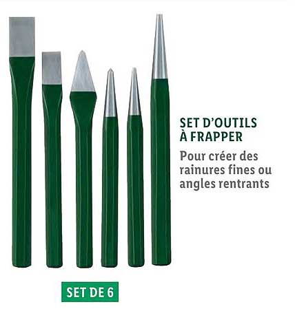 set d'outils à frapper