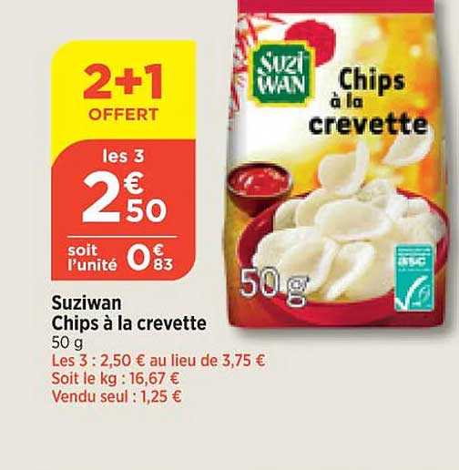 suziwan chips à la crevette