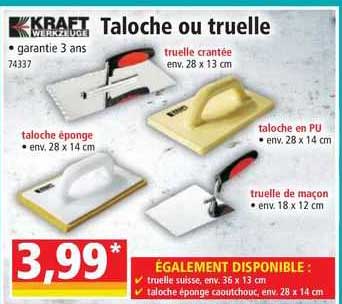 taloche ou truelle kraft werkzeuge