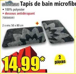 Tapis De Bain Microfibre Santosini