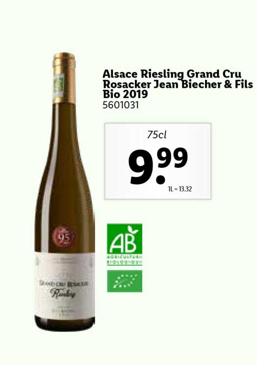 alsace riesling grand cru rosacker jean biecher & fils bio 2019