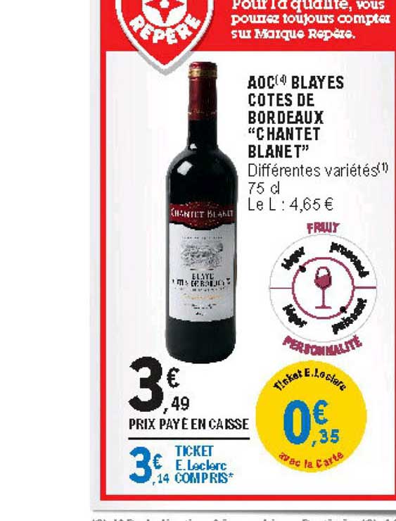 aoc blayes côtes de bordeaux chantet blanet