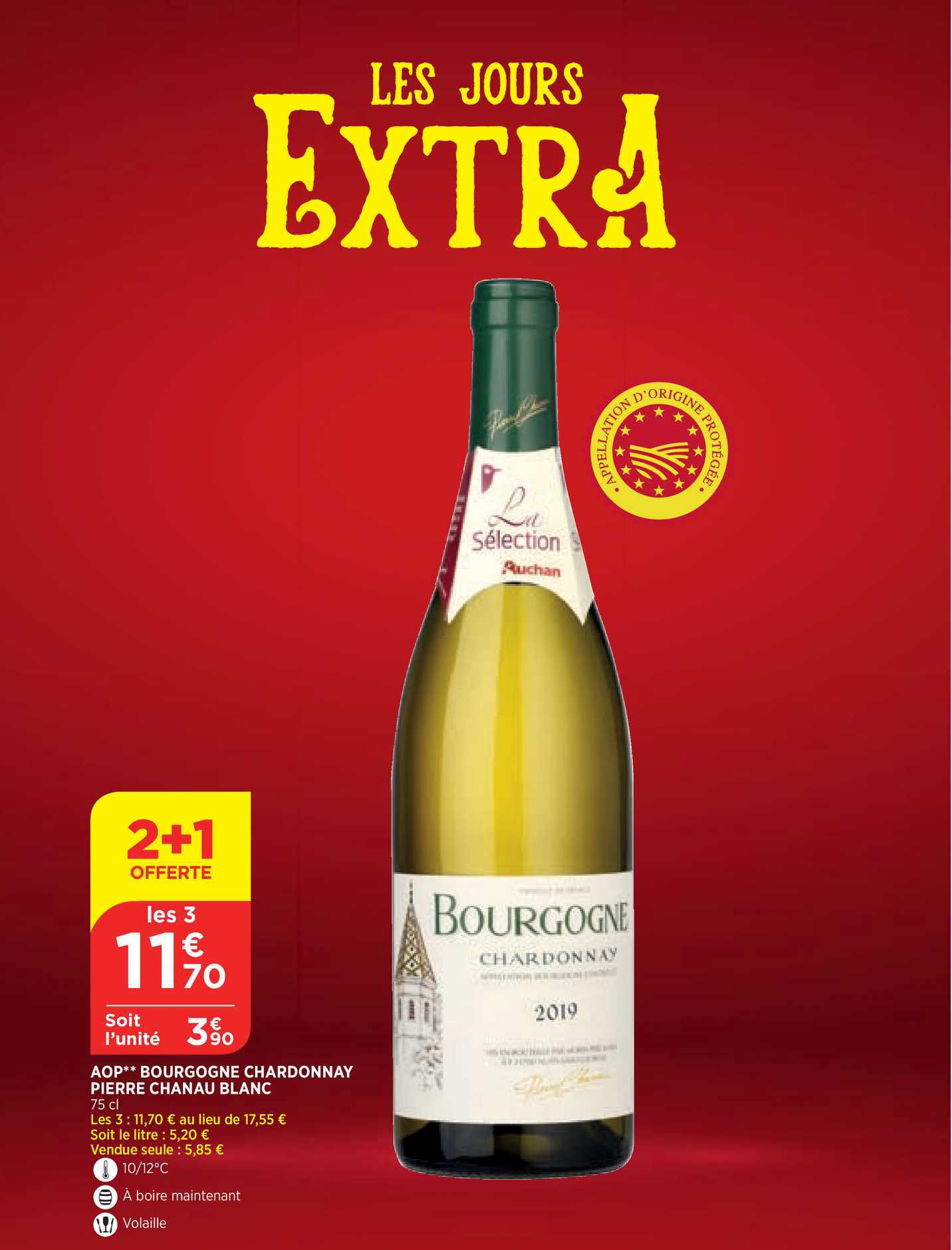 aop bourgogne chadonnay pierre chanau blanc