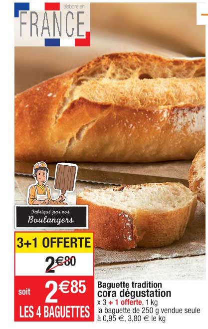 Baguette Tradition Cora Dégustation
