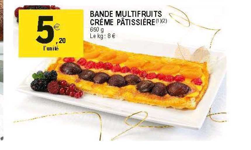Bande Multifruits Crème Pâtissière