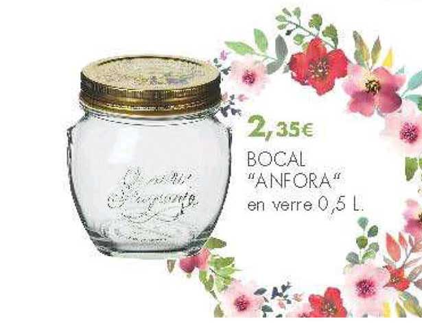 Bocal Anfora En Verre