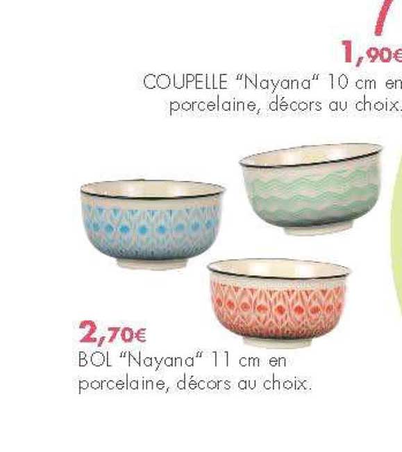 bol nayana en porcelaine décors au choix