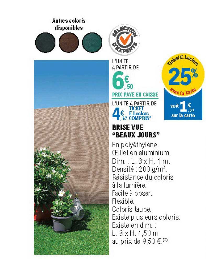 brise vue beaux jours