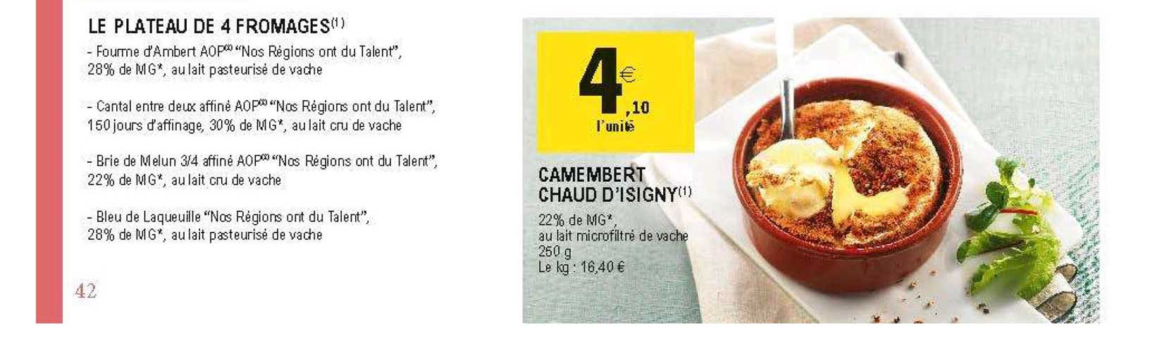 camembert chaud d'isigny