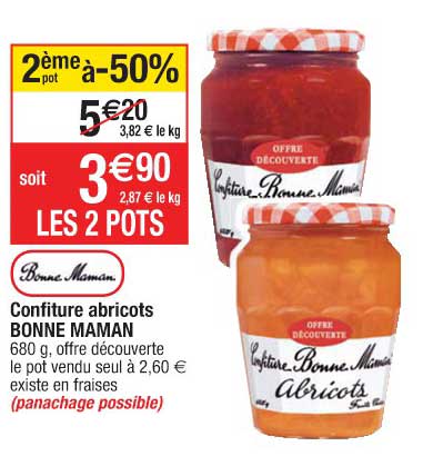 confiture abricots bonne maman