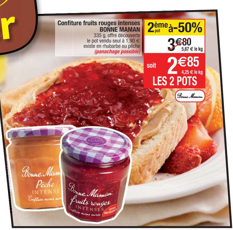 confiture fruits rouges intenses bonne maman