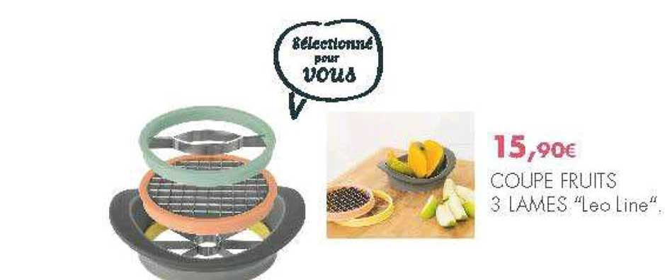 coupe fruits 3 lames leo line