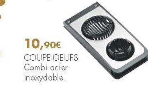 coupe œufs combi acier inoxydable