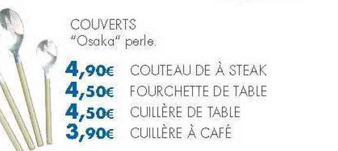 couverts osaka perle