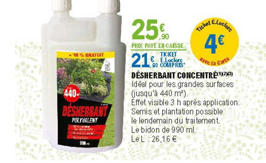 Désherbant Concentré