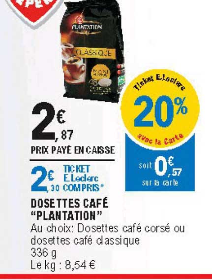 Dosettes Café Plantation