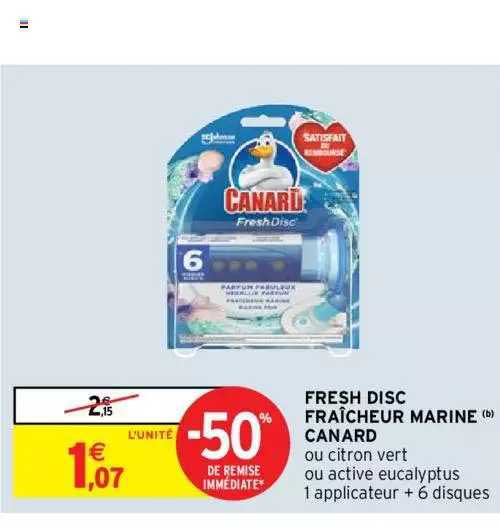 fresh disc fraîcheur marine canard